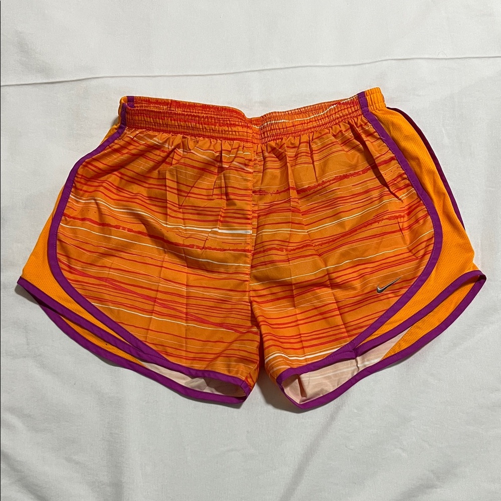 Nike Tempo Dri-FIT Vibrant Orange and Purple Shorts